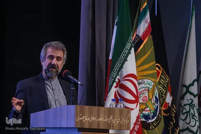 امیر خوراکیان، معاون مرکز ملی فضای مجازی در جشنواره ملی فعالان دفاع مقدس و مقاومت در فضای مجازی