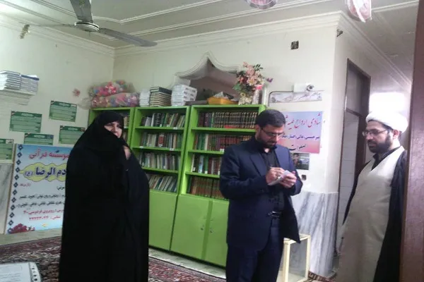 بازدید رئیس تبلیغات اسلامی زابل از مؤسسه خادم‌الرضا(ع)