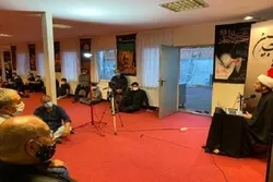 Berlində İmam Cəfər Sadiq (ə) məscidində İmam Hüseynə (ə) əza saxlanılır
