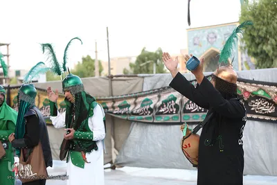 مراسم فدائیان سقا در امامزاده شاه سید علی(ع) قم
