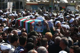 مراسم تشییع پیکر شهید آیت‌الله سلیمانی در شهر مقدس قم