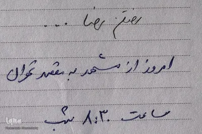 رضا فرزند اول خانواده بود
