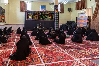 رخت عزای حسینی بر تن دختران تبریزی