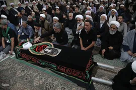 تشییع پیکر آیت‌الله عباس محفوظی در قم