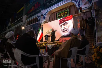 سخنرانی مسئول دفتر فرمانده نیروی قدس سپاه پاسداران در گلزار شهدای رشت