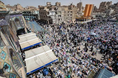 مراسم دعای عرفه در آستان حسینی