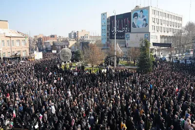تشییع پیکر مطهر شهدای گمنام تازه تفحص شده در ارومیه‎