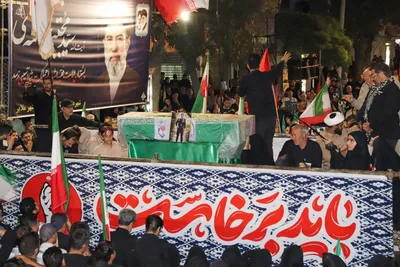 وداع ملایری‌ها با شهید علیرضا فتحی