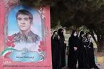 آئین وداع نیروهای مسلح شیراز با پیکر شهید عبدالله اسکندری