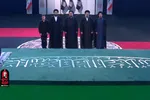 فیلم | ادای احترام بیت امام خمینی(ره) به پیکر مطهر رهبر شهید انقلاب