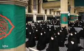 اولین شب مراسم عزاداری حضرت فاطمه‌زهرا سلام‌الله‌علیها در حسینیه امام خمینی(ره)
