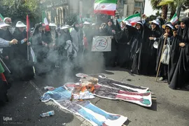 تجمع دانش‌آموزان تهرانی در حمایت از مردم مظلوم فلسطین