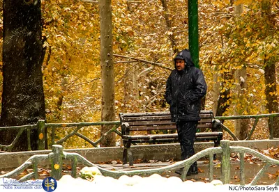 بارش برف پاییزی در تهران