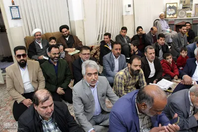 جلسه قرائت قرآن منزل استاد محمدرضا مجاهد در یزد