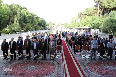 آیین افتتاح نمایشگاه هنر‌های سنتی و صنایع دستی استان‌های  اصفهان و هرمزگان