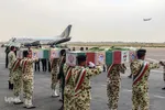 استقبال از پیکر ۳ شهید تازه تفحص شده دفاع مقدس در شیراز‎‎