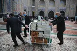 جزءخوانی قرآن کریم در حرم مطهر امام رضا(ع)
