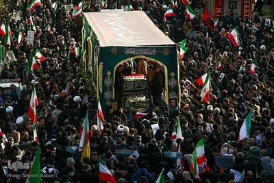 تشییع پیکر فرماندهان شهید