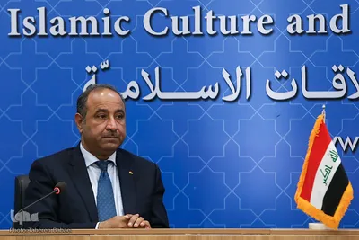 دیدار حجت‌الاسلام والمسلمین ایمانی‌پور، با وزیر فرهنگ، گردشگری و آثار باستانی عراق