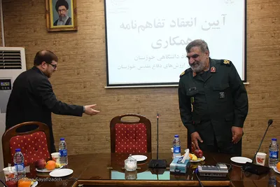 آیین انعقاد تفاهم نامه میان جهاد دانشگاهی و بنیاد حفظ آثار خوزستان