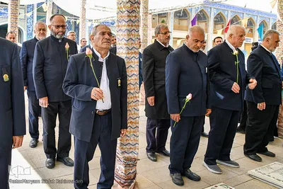 تجدید میثاق خدام امام رضا با حضرت شاهچراغ (ع)