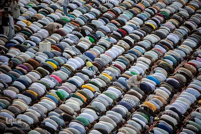 نماز عید فطر در بین‌الحرمین کربلای معلی