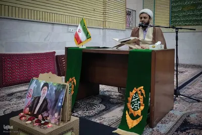 کرسی تلاوت قرآن به مناسبت هفتمین روزشهادت شهیدان خدمت در ملایر‎