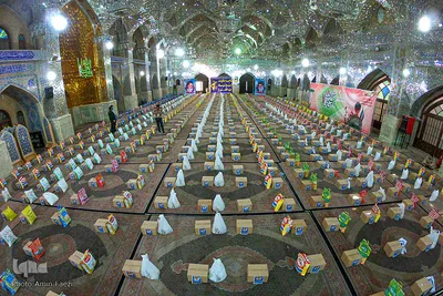 مراسم توزیع ۴۵۰۰ بسته معیشتی و آزاد سازی 20 زندانی جرائم غیر عمد