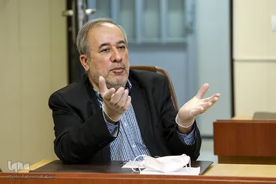 محمود صلاحی، رئیس سابق سازمان فرهنگی و هنری شهرداری در مراسم هفدهمین سالروز تأسیس خبرگزاری قرآن