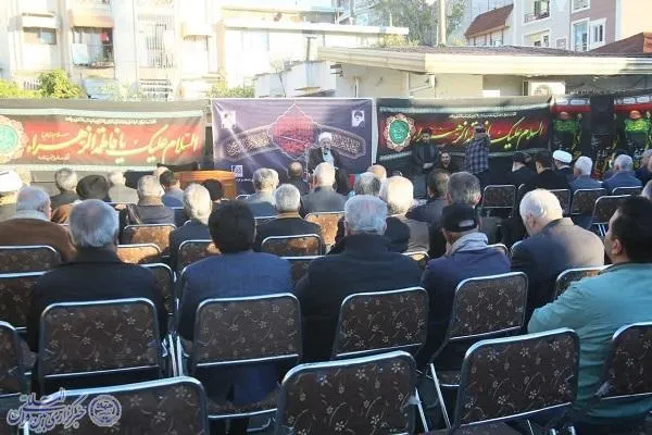 آیین عزاداری شهادت حضرت زهرا(س) با میزبانی از یک شهید گمنام در ساری