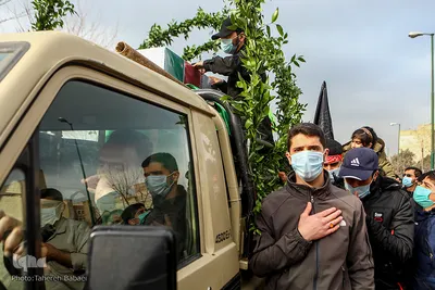 تشییع پیکر شهدای گمنام در دانشگاه آزاد تهران شمال