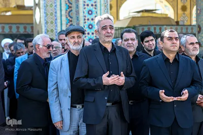 مراسم تشییع کاظم محمدزاده در حرم مطهر رضوی
