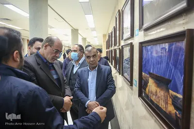 افتتاحیه نمایشگاه هنرهای تجسمی هنرمندان شاهد و ایثارگر جنوب کشور