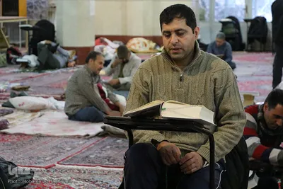 آیین معنوی اعتکاف در مصلی کرج