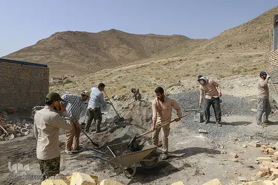 حضور اردوی جهادی اراک در روستای بهادرستان