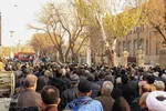 مراسم تشییع پیکر اسفندیار قره‌باغی 18 اذر ماه تبریز‎‎