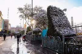 بارش برف در بین‌الحرمین