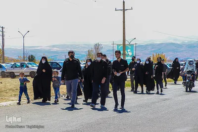راهپیمایی جاماندگان اربعین در زنجان‎‎