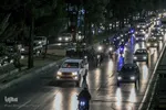 استقبال از پیکر مطهر شهید مدافع حرم در رزمایش اقتدار و امنیت شیراز