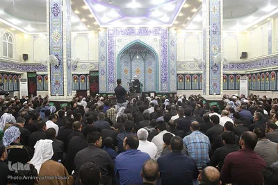 حضور آیت‌الله کعبی درمراسم عزاداری حضرت سیدالشهداء(ع)
