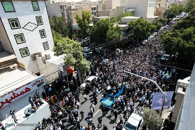 مراسم تشییع پیکر مرحوم حجت‌الاسلام سیدمهدی طباطبایی، استاد برجسته اخلاق