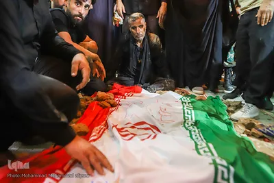 مراسم تشییع و به خاکسپاری دو شهید سرافراز ارتش در اهواز عکاس محمد محمدعلی پور