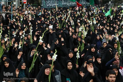 تجمع عزاداران فاطمی در میدان فاطمی