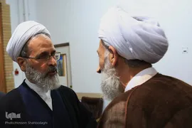 مجلس ترحیم آیت‌الله رسولی محلاتی در شبستان امام خمینی(ره) حرم حضرت معصومه(س)