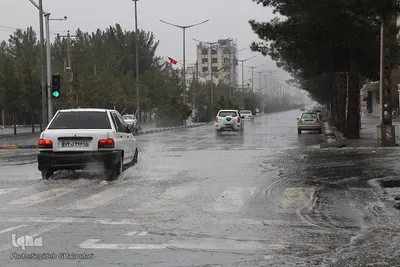 بارش باران در بیرجند
