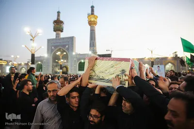 تشییع پیکر مطهر ۹ شهید دفاع مقدس و ۲ شهید مدافع حرم / مشهد