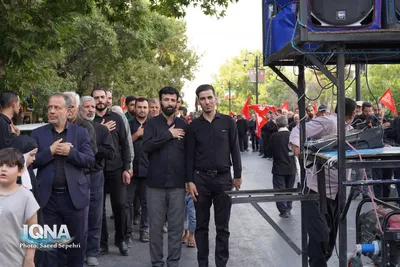 مراسم جاماندگان اربعین حسینی در ملایر