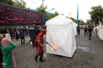 نمایش خیمه سوزان و حرکت نمادین کاروان اسرای کربلا – شهرستان اهر