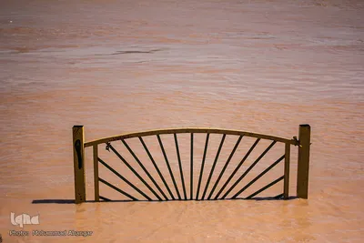 بالا آمدن سطح آب رودخانه کارون