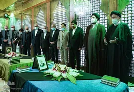 تجدید میثاق رییس جمهور و هیات دولت با آرمانهای امام راحل